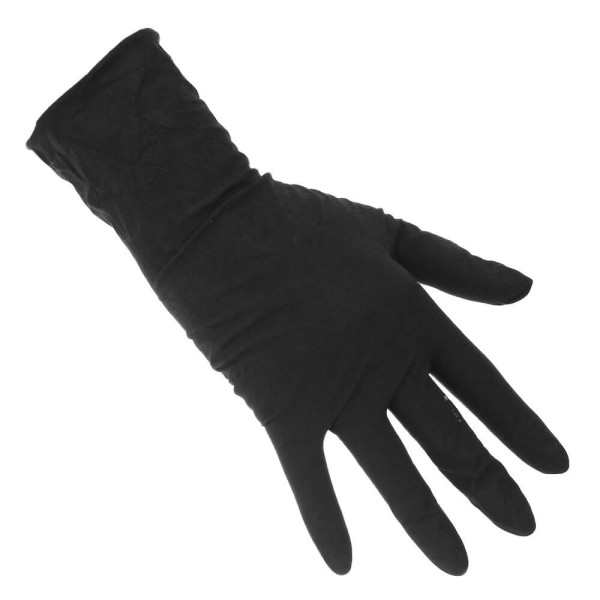 Encontraproduto.com.br - Luva Danny Latex Natural Maxiblack Tamanho 7/p Preto C/20un