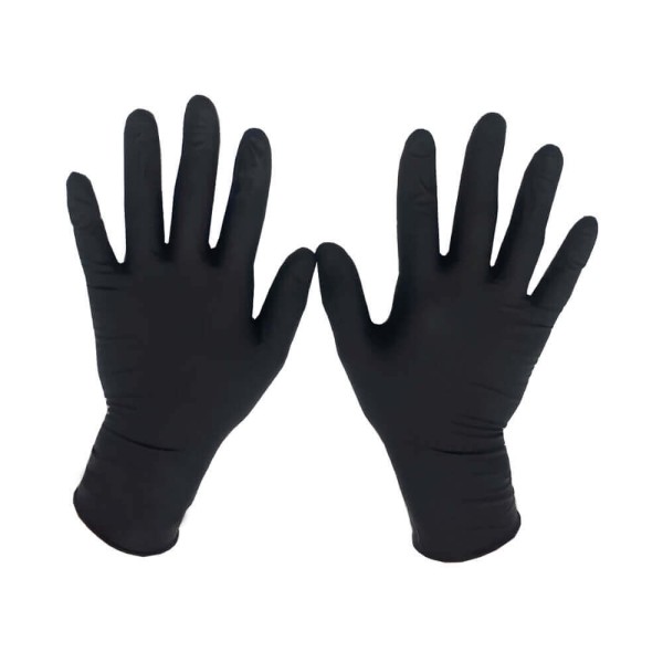 Encontraproduto.com.br - Luva de Látex Natural Danny Maxiblack Preto 10/XG com 20