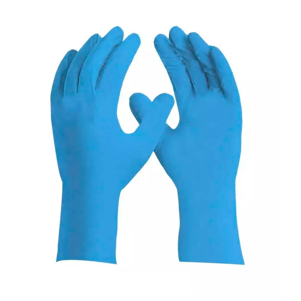 Encontraproduto.com.br - Caixa de Luvas Nitrílicas Azul Sensiflex sem Talco com 100 peças - DANNY