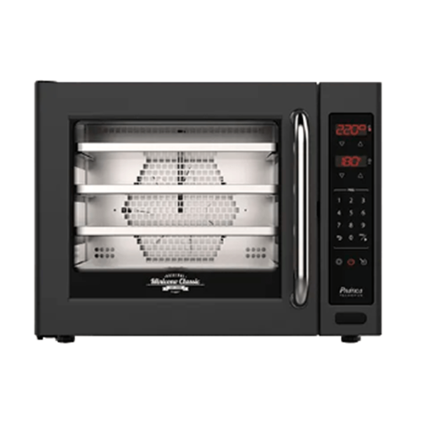 Forno Elétrico Digital de Convecção Miniconv Classic Black Programável - Inox Com Vapor - Prática