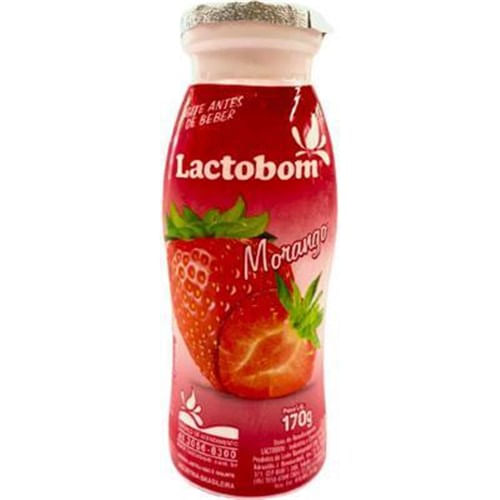 Encontraproduto.com.br - Bebida Láctea com Polpa de Morango Lactobom 170g