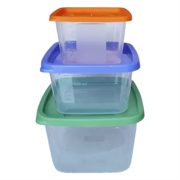 Encontraproduto.com.br - Conjunto De Potes Sanclick Pmg 3 Peças Santana Bpa Free