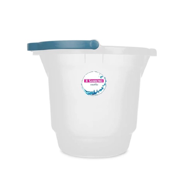 Encontraproduto.com.br - Balde Plástico Transparente com Alça 15L Hydrus Sanremo