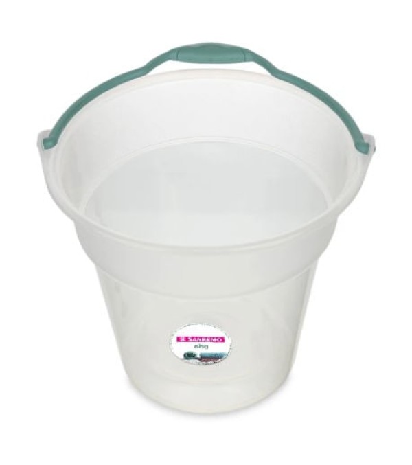Encontraproduto.com.br - Balde Plástico Transparente com Alça 8L Oba Sanremo