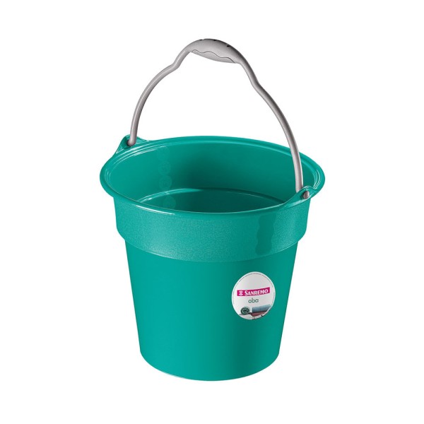 Encontraproduto.com.br - Balde Plástico Verde com Alça 15L Oba Sanremo