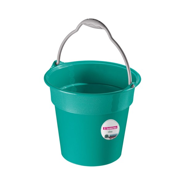 Encontraproduto.com.br - Balde Plástico Verde com Alça 15L Oba Sanremo