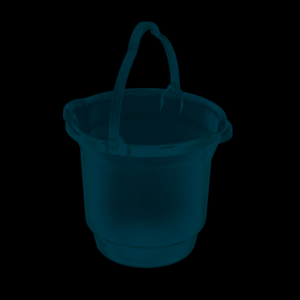 Encontraproduto.com.br - Balde Plástico Azul com Alça 12L Hydrus Sanremo