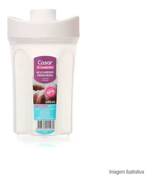 Farinheira Plástica Branca 480ml Casar Sanremo