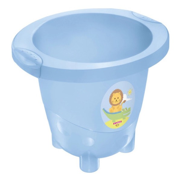 Encontraproduto.com.br - Ofurô Infantil Plástico Azul 18L Baby Sanremo