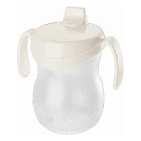 Copo Infantil com Bico e Alça Atóxico Rosa Baby Sanremo 310ml