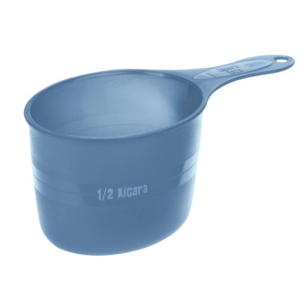 Encontraproduto.com.br - Medidor de Ração Plástico Azul 240ml Pet Sanremo