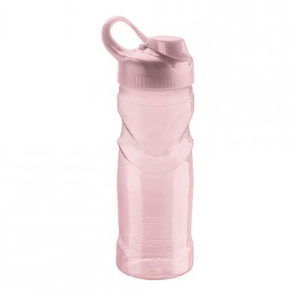 Garrafa Sport 500ML Abre Fácil Plástica Rosa Fit Sanremo