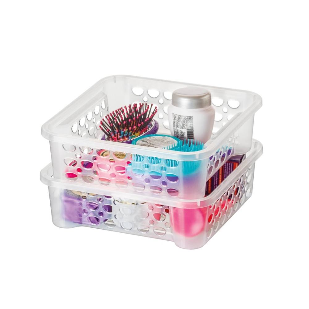 Encontraproduto.com.br - Jogo de Cestas Plásticas Sanremo 1,6L Transaparente