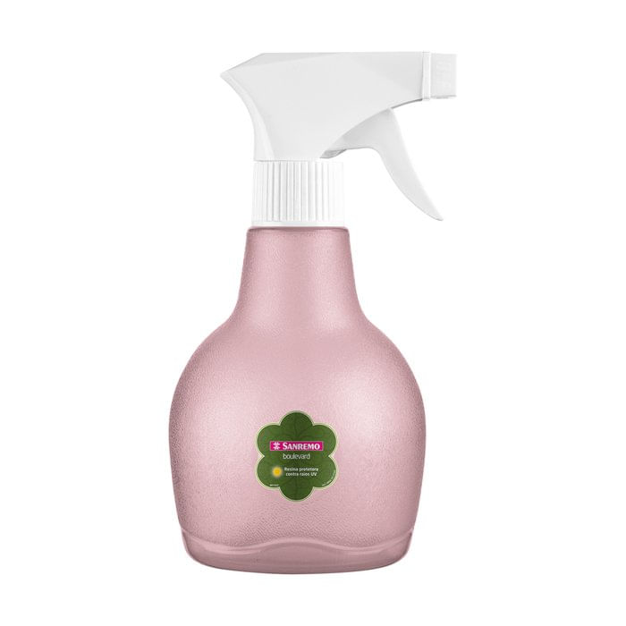 Pulverizador Manual Borrifador Spray Plástico Rosa 350ml Boulevard Sanremo