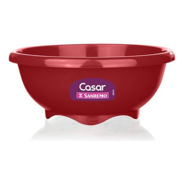 Saladeira Plástica Vermelha 19cm Casar Sanremo