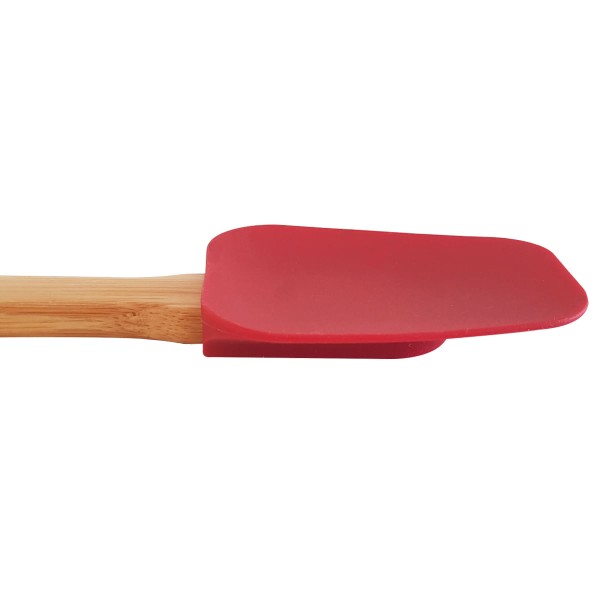 Encontraproduto.com.br - Espátula de Silicone com Cabo de Bambu Vermelha Casar Sanremo