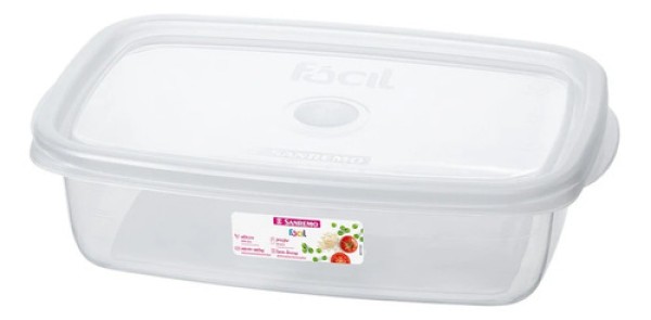 Encontraproduto.com.br - Pote Retangular Plastico 785l - Sanremo