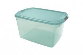 Encontraproduto.com.br - Caixa Organizadora Trava/Tampa Sanremo 68L 33,1x44,1x63,1cm Verde Menta