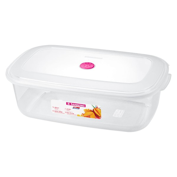 Encontraproduto.com.br - Pote SANREMO Vac Freezer Retângular 4.5L