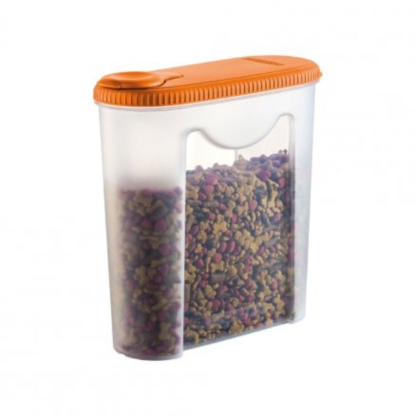 Encontraproduto.com.br - Porta Ração Plástico Transparente 2350ml Sanremo