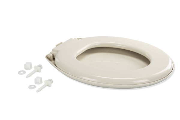 Encontraproduto.com.br - Assento Sanitário Almofadado Clássico Bege Sanremo