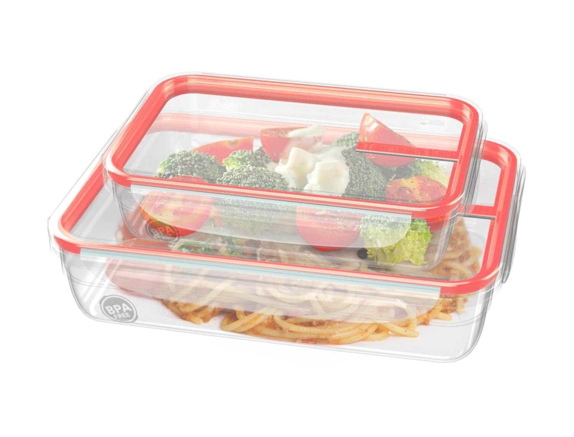 Encontraproduto.com.br - Jogo de Potes Plástico 2pcs com Trava Açaí Sanremo