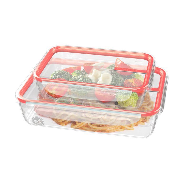 Encontraproduto.com.br - Jogo de Potes Plástico 2pcs com Trava Açaí Sanremo