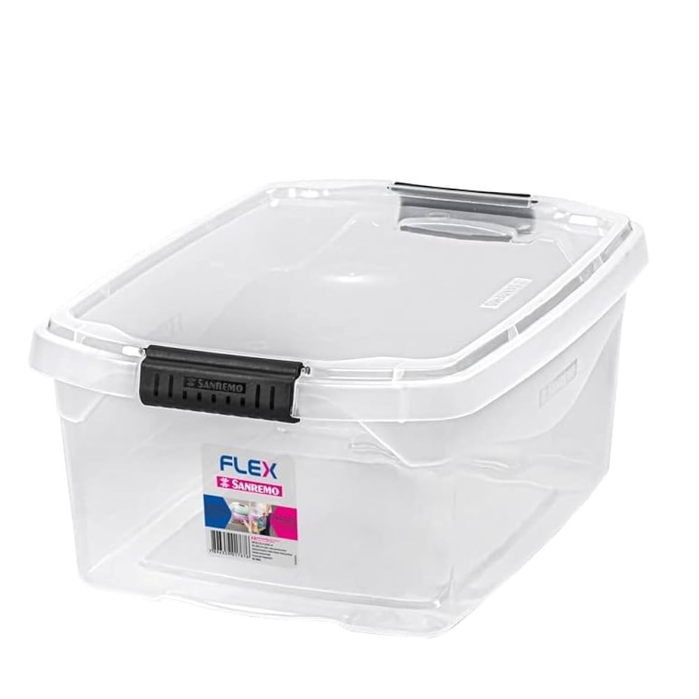 Encontraproduto.com.br - Caixa Organizadora Transparente Multiuso 6 Litros Sanremo