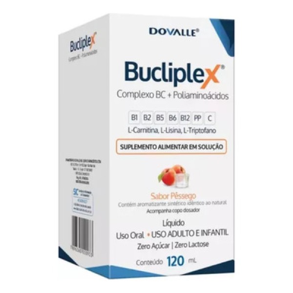 Encontraproduto.com.br - Bucliplex Sabor Pessego 120ml