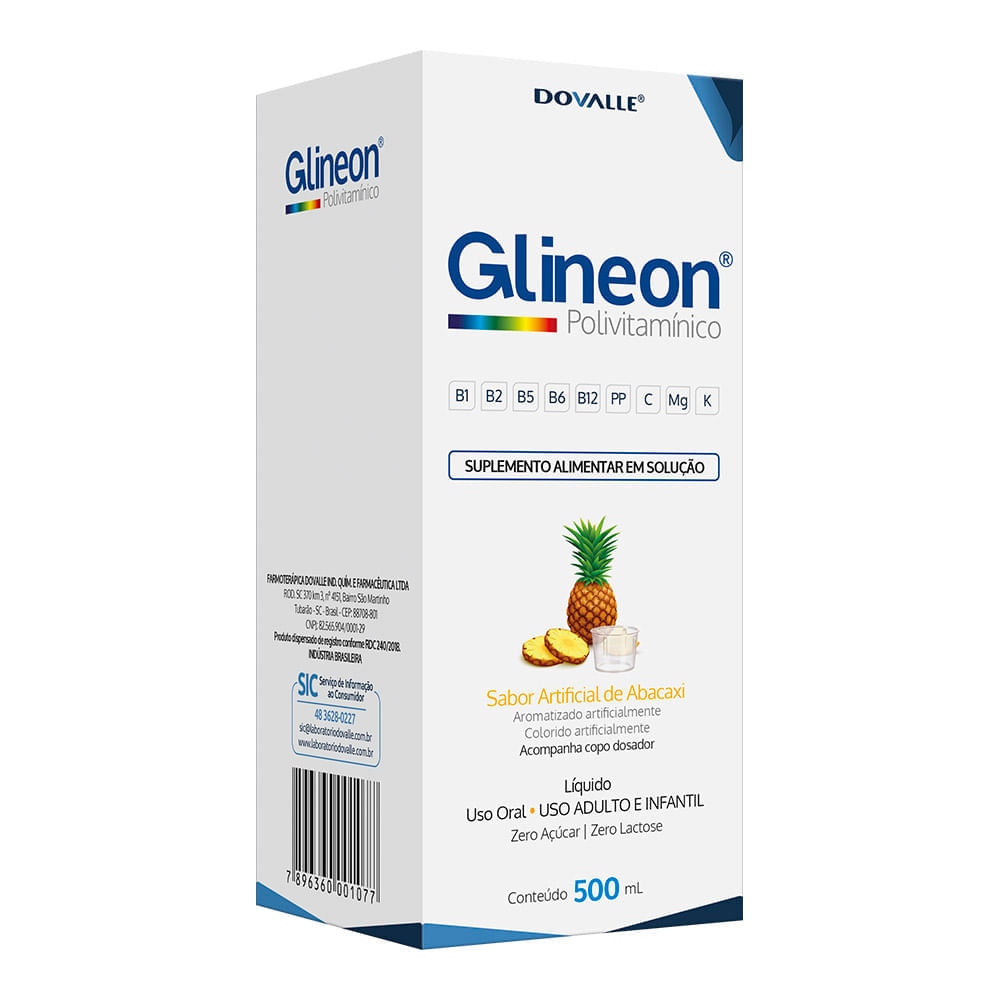 Encontraproduto.com.br - Solução Oral Glineon Polivitaminico 500ml