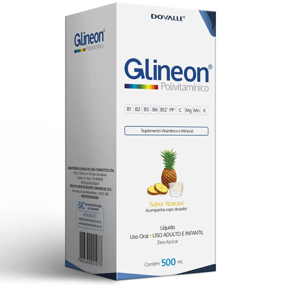 Encontraproduto.com.br - Solução Oral Glineon Polivitaminico 500ml