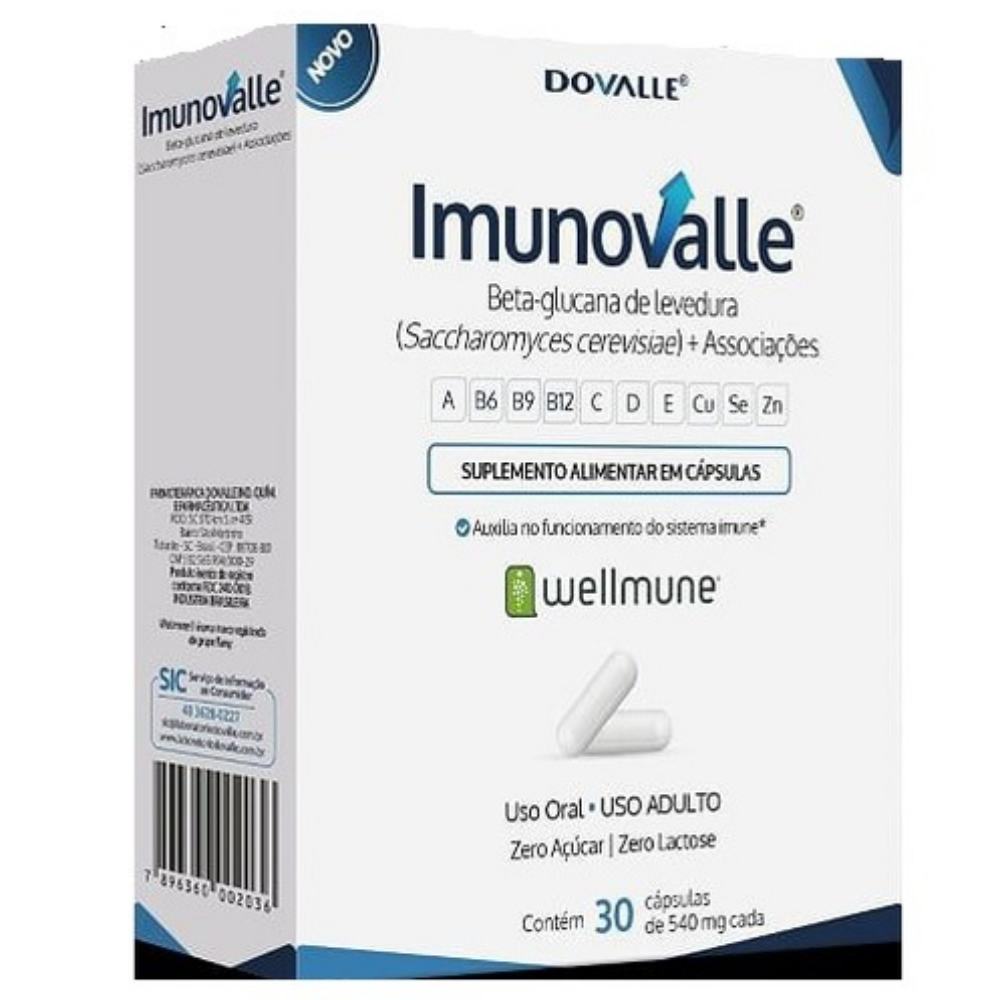 Suplemento Alimentar Imunovalle com 30 Cápsulas