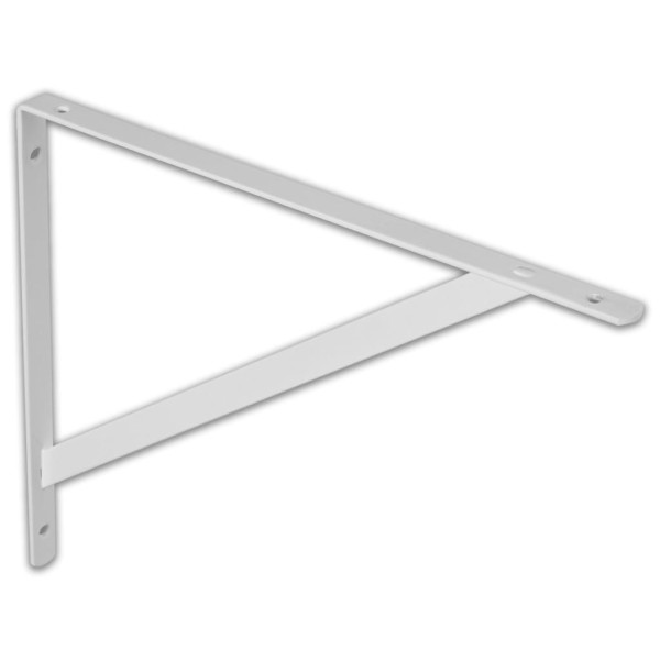 Encontraproduto.com.br - Suporte para Prateleira Mao Francesa 50Cm 75Kg Branco Prat-K