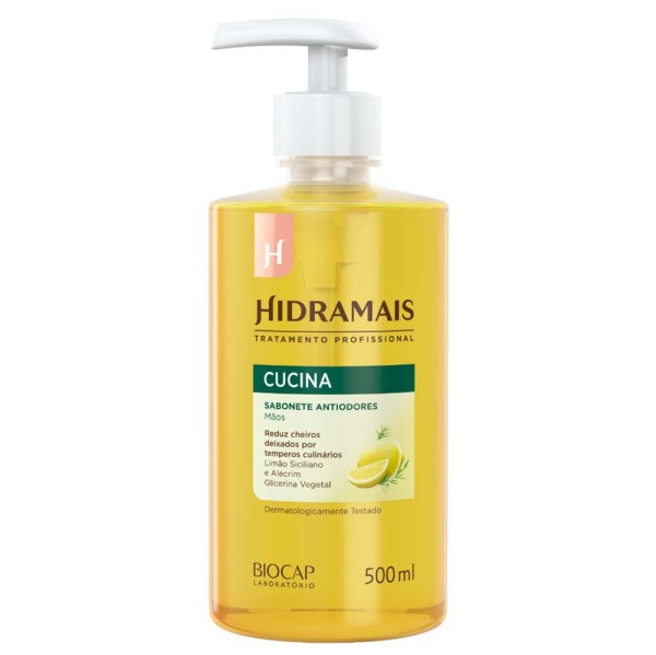 Encontraproduto.com.br - Sabonete Líquido Para as Mãos Hidramais Cucina Limão Siciliano e Alecrim 500ml