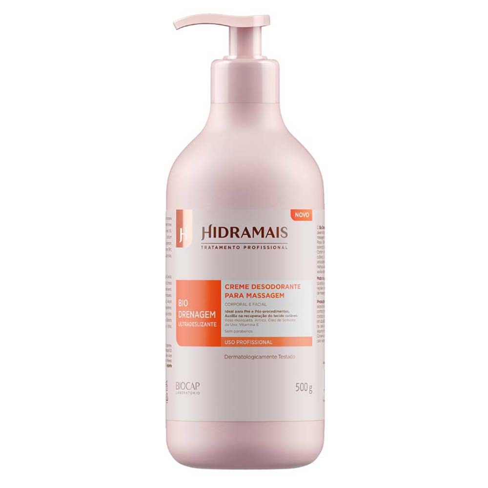 Creme Desodorante para Massagem Corporal e Facial Hidramais Bio Drenagem