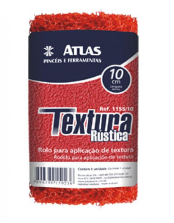 Encontraproduto.com.br - Rolo Para Aplicação Textura Rustica 10cm Ref: At155/10 Atlas