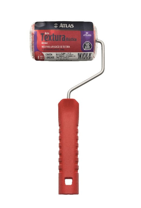 Encontraproduto.com.br - Rolo Para Aplicação Textura Rustica 10cm Ref: At155/10 Atlas