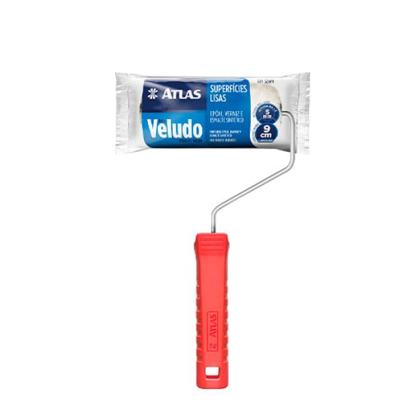 Encontraproduto.com.br - Rolo Veludo Lã Natural de Carneiro 9cm - Atlas - 329/9 - Unitário