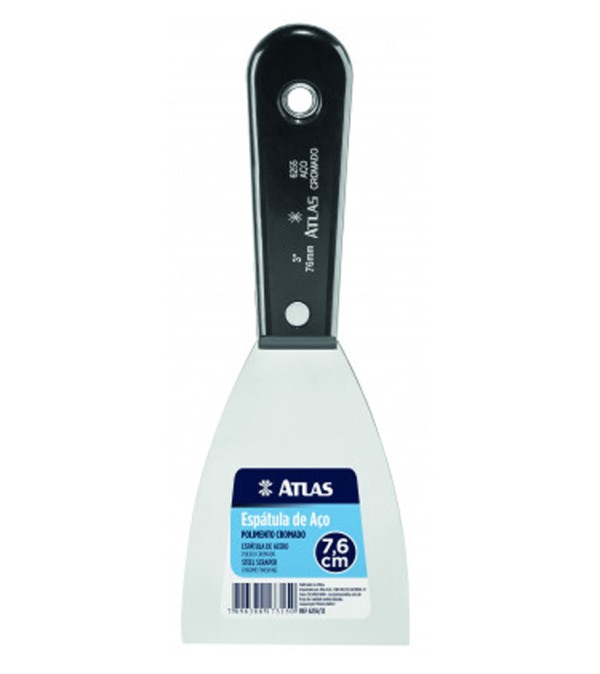 Espátula Atlas Aço Cromada 08cm 6255/12