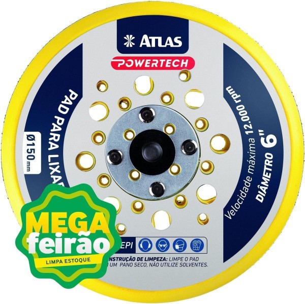 Base Pad Para Lixadeira Atlas AT1701/100 150mm