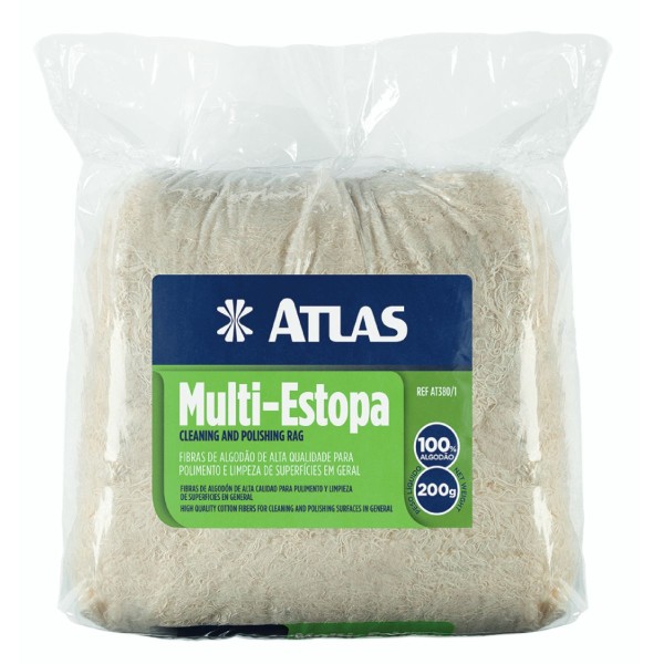 Encontraproduto.com.br - Estopa de Algodão Para Polimento/limpeza Atlas 200gr