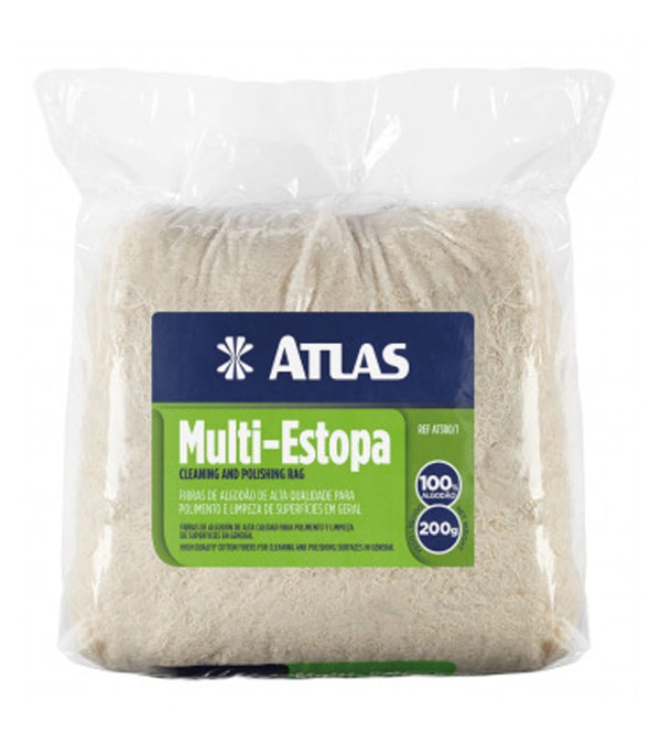 Estopa de Algodão Para Polimento/limpeza Atlas 200gr