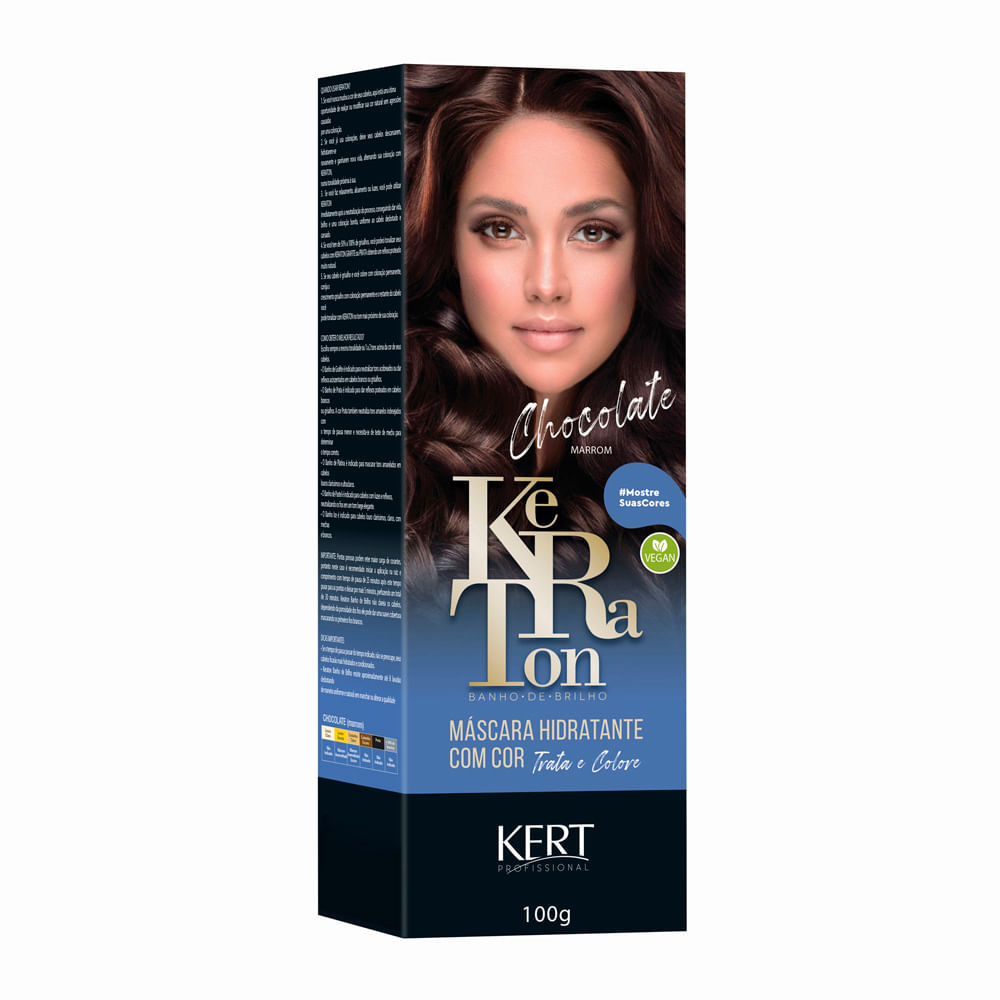 Encontraproduto.com.br - Tonalizante Banho De Brilho Keraton 100g Chocolate - Kert