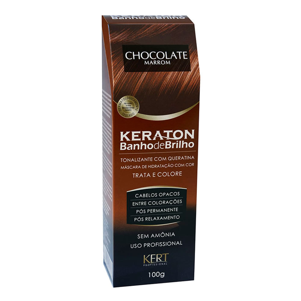 Encontraproduto.com.br - Tonalizante Banho De Brilho Keraton 100g Chocolate - Kert