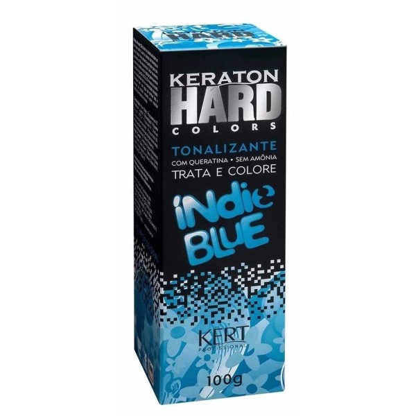 Encontraproduto.com.br - Kit Tonalizante Keraton Hard Colors - Indie Blue