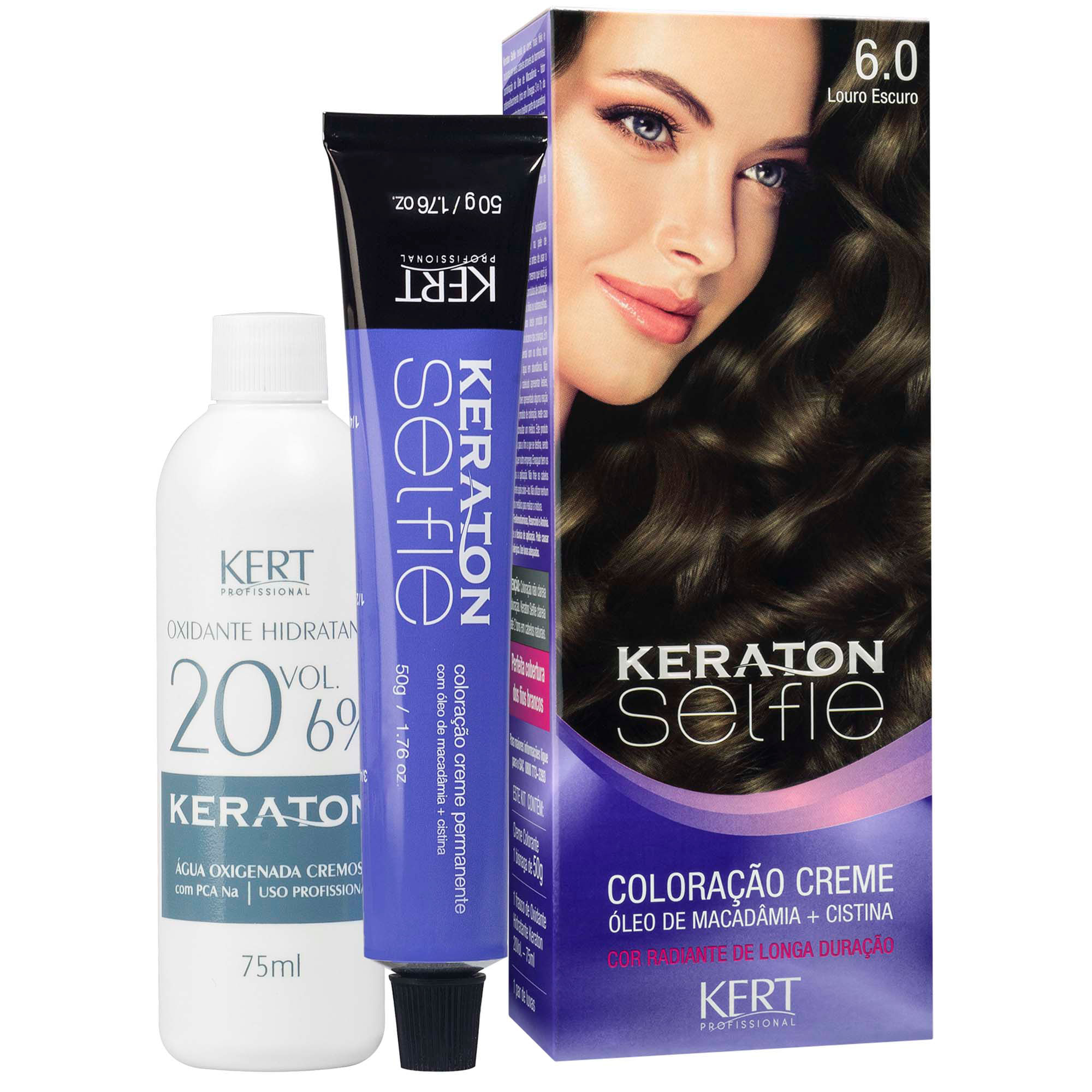 Coloração Keraton Selfie 6.0 Louro Escuro