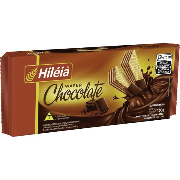 Encontraproduto.com.br - Biscoito Wafer Hiléia Chocolate Pacote com 100g