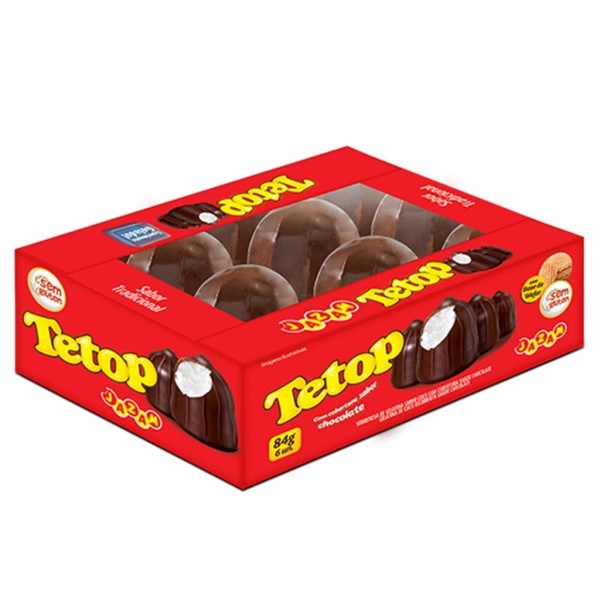 Encontraproduto.com.br - Tetop Chocolate c/6 - Jazam