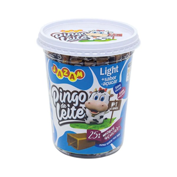 Encontraproduto.com.br - Pingo de Leite Jazam Ligth Doce de Leite Pote 500g