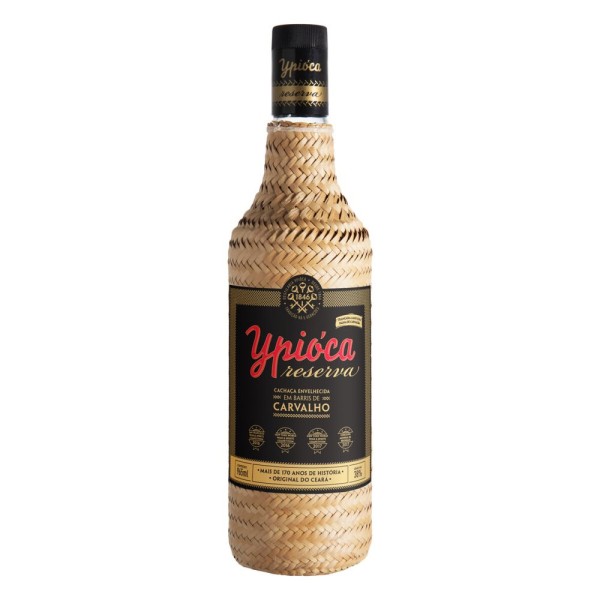 Encontraproduto.com.br - Aguardente Envelhecida Ypióca Ouro Garrafa Empalhada 960ml